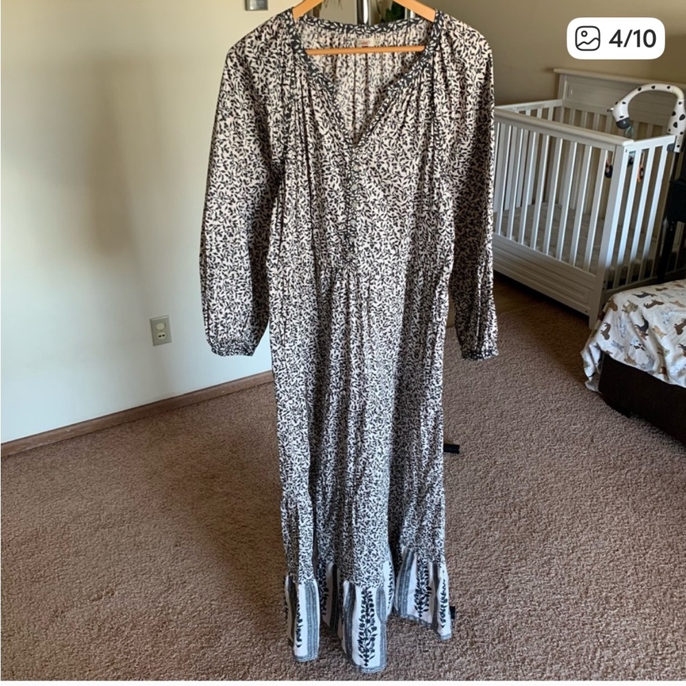 Faherty Phoebe Floral Maxi Dress XL - Picture 3 of 9